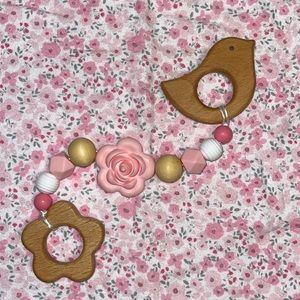 Custom order Baby tethers, pacifier-clips & chew necklaces.